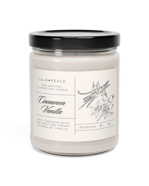 Glass jar candle – Cinnamon Vanilla