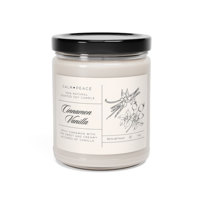 Glass jar candle – Cinnamon Vanilla