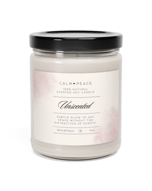 Glass jar candle – Unscented