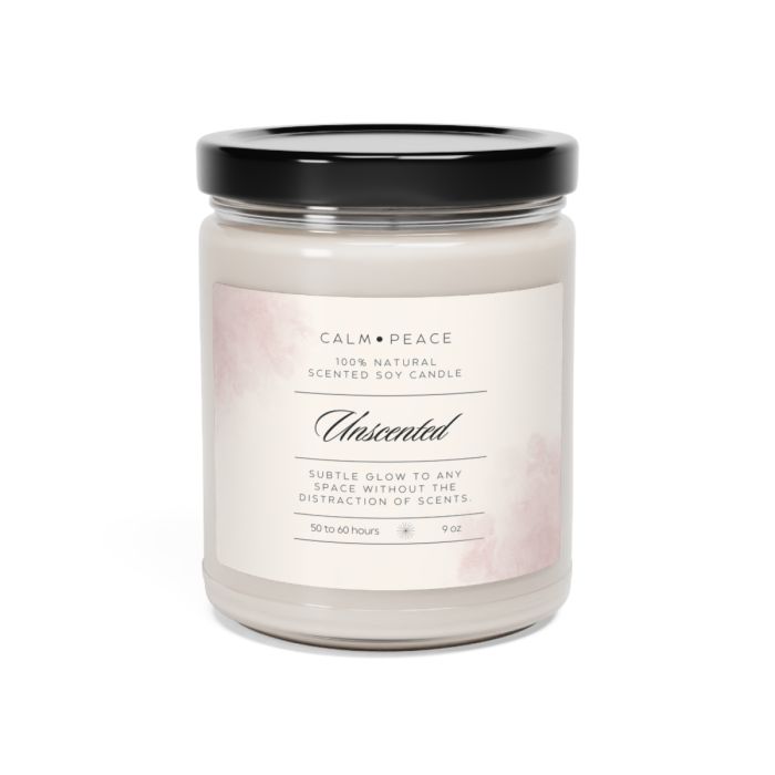 Glass jar candle – Unscented