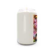 13.75 oz glass soy candle - Lilly flowers