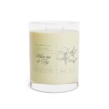 2. Full glass scented soy candle - White tea - front