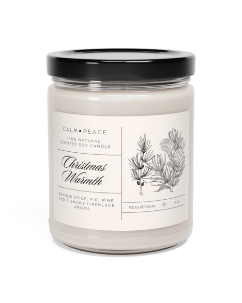 Glass jar candle – Christmas Warmth