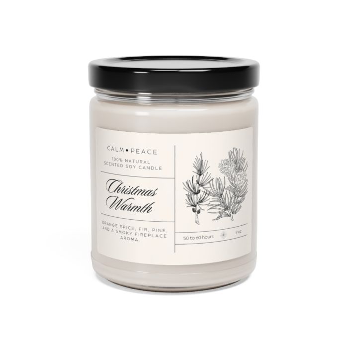 Glass jar candle – Christmas Warmth