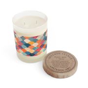 Full glass candle – Multicolor fans