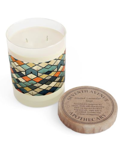 Full glass candle – Japanese fields