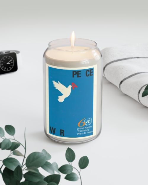 Vietnam Propaganda Poster candle – United Nations Translating War Into Peace