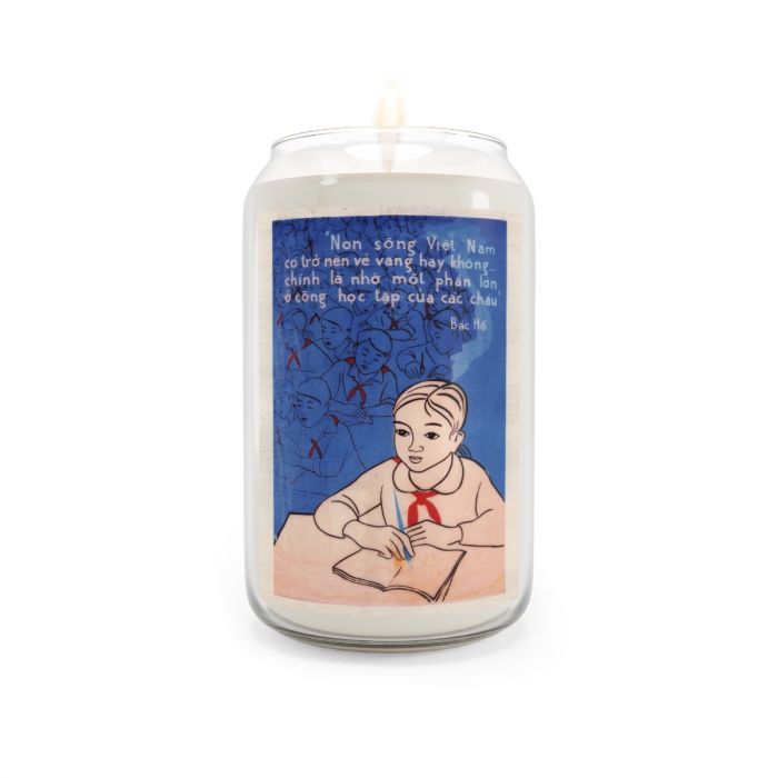 Vietnam Propaganda Poster candle – Vietnam Home Country Can Become Glorious