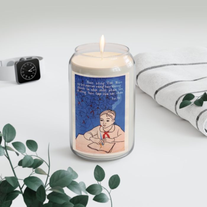 Vietnam Propaganda Poster candle – Vietnam Home Country Can Become Glorious