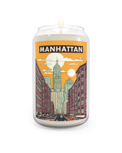 Can candle – Welcome to Manhattan in the Evening