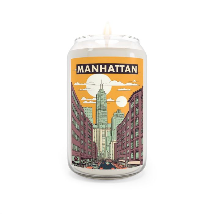 Can candle – Welcome to Manhattan in the Evening