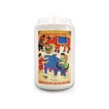 Vietnam propaganda poster soy candle - The Stronger The Buffalo Are - front