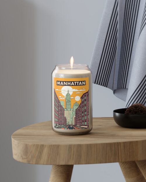 Can candle – Welcome to Manhattan in the Evening