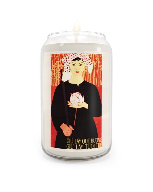 Vietnam Propaganda Poster candle – Save the Country Save the Youth
