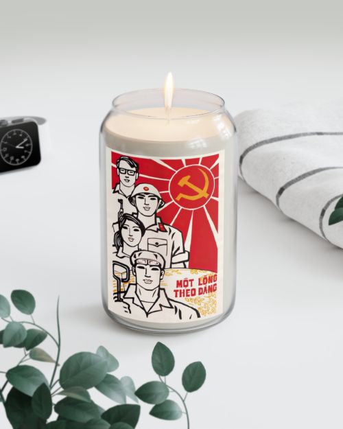Vietnam Propaganda Poster candle – Willing To Be Loyal To The Communist Party