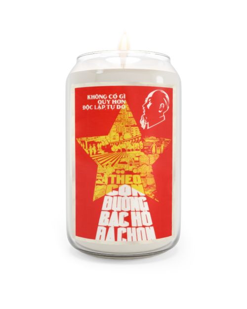 Vietnam Propaganda Poster candle – Nothing more precious than Independence and Freedom