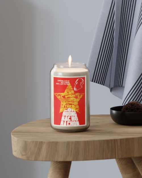 Vietnam Propaganda Poster candle – Nothing more precious than Independence and Freedom