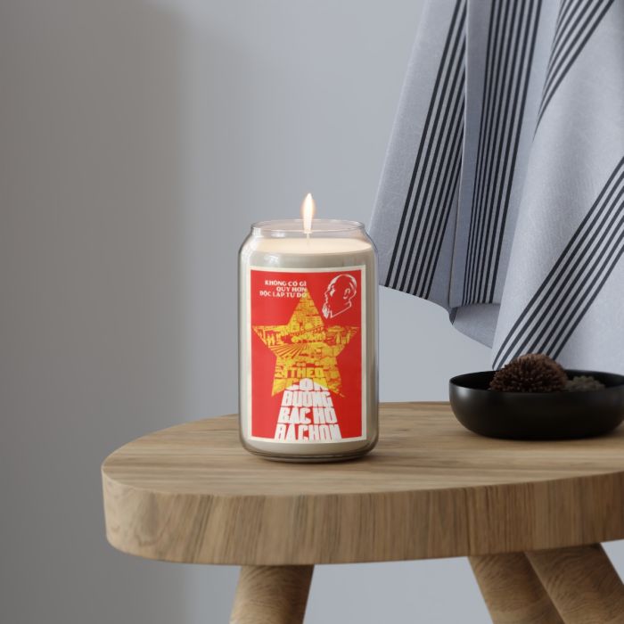 Vietnam Propaganda Poster candle – Nothing more precious than Independence and Freedom