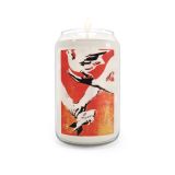 Vietnam propaganda poster soy candle - Peace not war - front