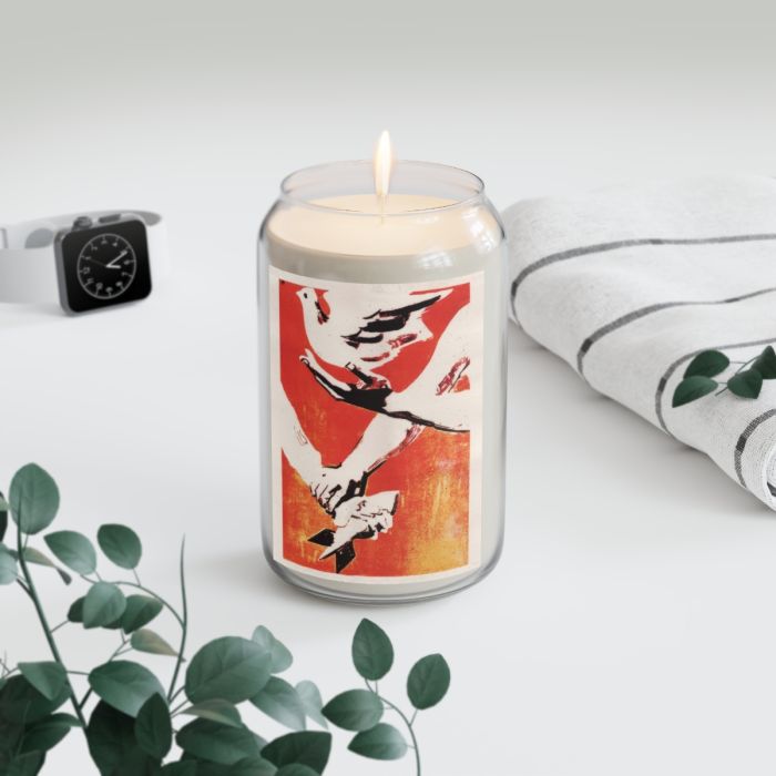 Vietnam Propaganda Poster candle – Peace not war