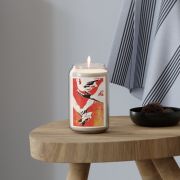 Vietnam propaganda poster soy candle - Peace not war - Table