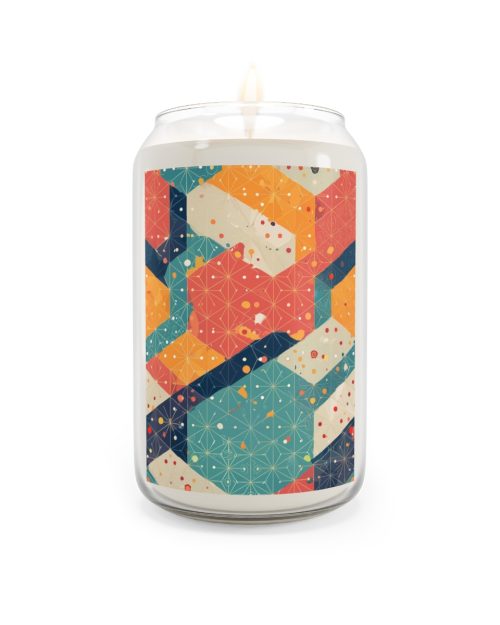 Can candle – Multicolor origami