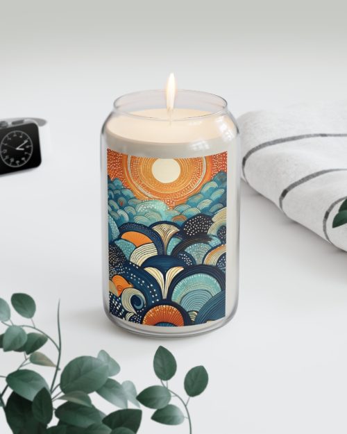 Can candle – Japanese waves