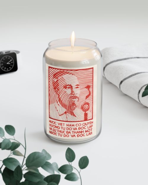 Vietnam Propaganda Poster candle – Vietnam Has The Right To Enjoy Freedom