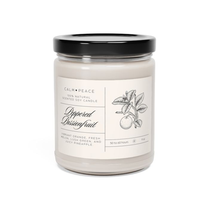 Glass jar candle – Peppered Passionfruit