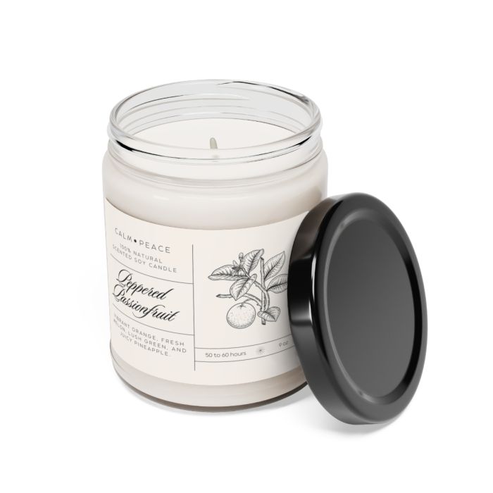 Glass jar candle – Peppered Passionfruit