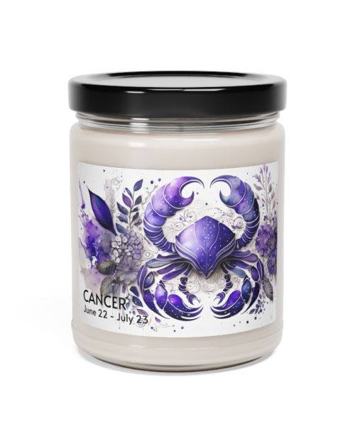 Glass jar candle – Cancer – June 22 to July 23