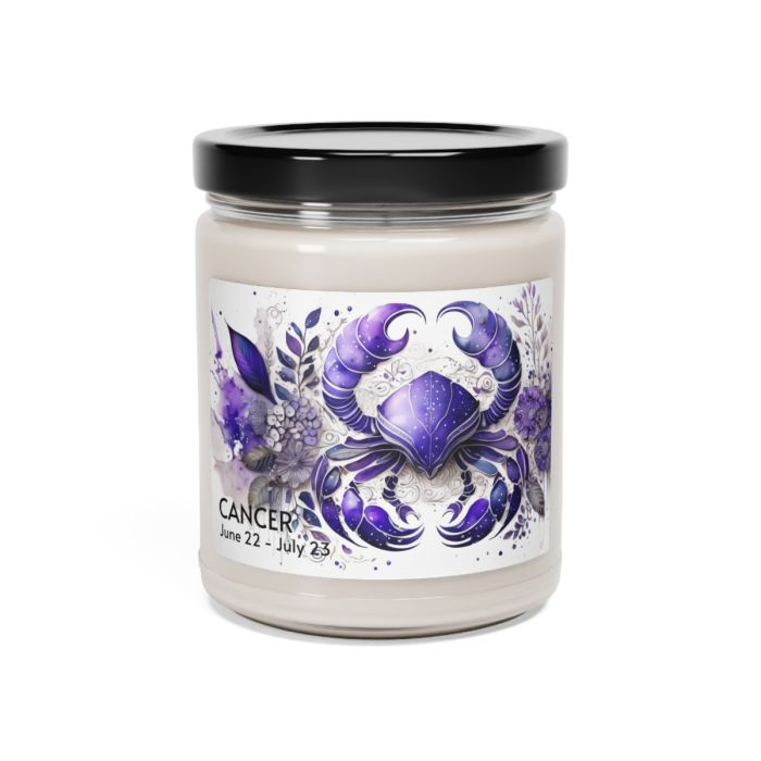 Glass jar candle – Cancer – June 22 to July 23