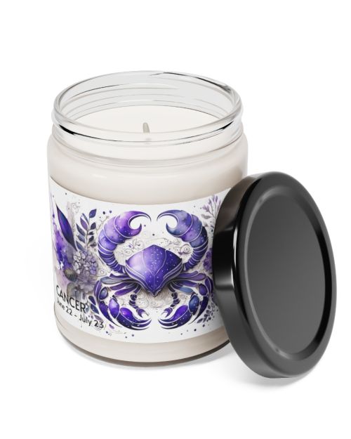 Glass jar candle – Cancer – June 22 to July 23