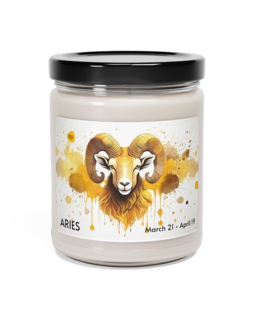 Glass jar candle – Aries – March 21 to April 19
