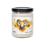 Zodiac sign glass jar soy candle - Aries