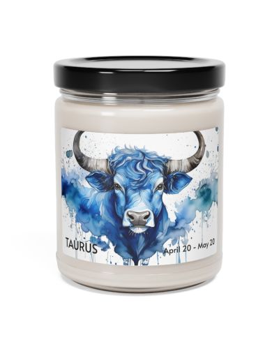 Glass jar candle – Taurus – April 20 to May 20