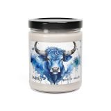 Zodiac sign glass jar soy candle - Taurus