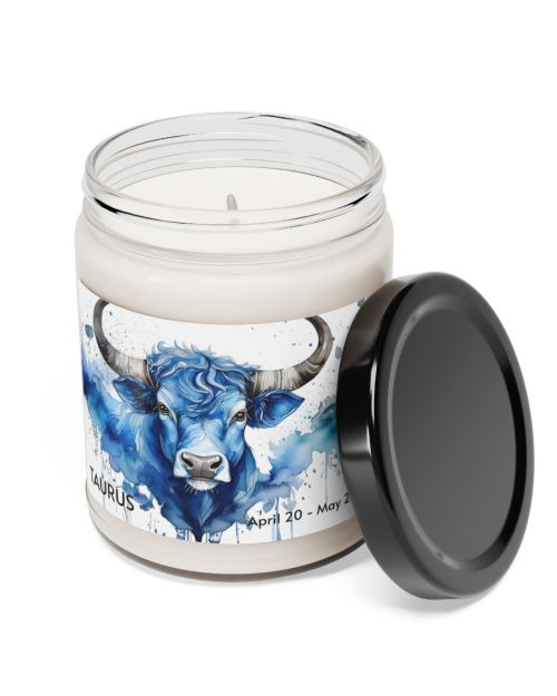 Glass jar candle – Taurus – April 20 to May 20