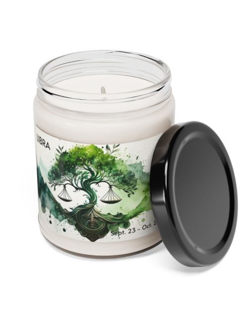 Glass jar candle – Libra – September 23 to October 22