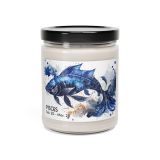 Zodiac sign glass jar soy candle - Pisces