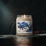 Zodiac sign glass jar soy candle - Pisces