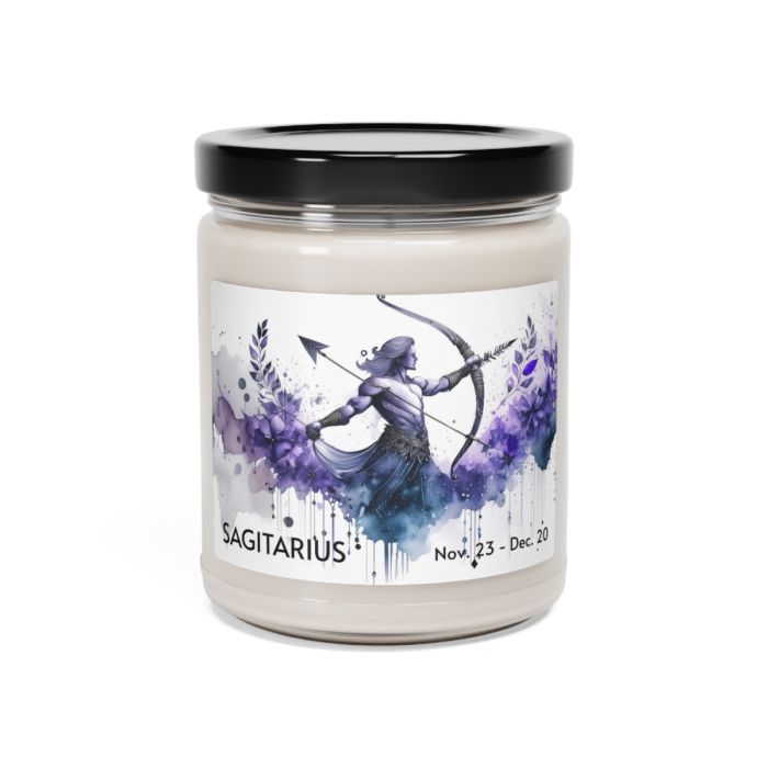 Glass jar candle – Sagitarius – November 23 to December 20
