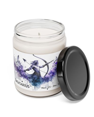 Glass jar candle – Sagitarius – November 23 to December 20