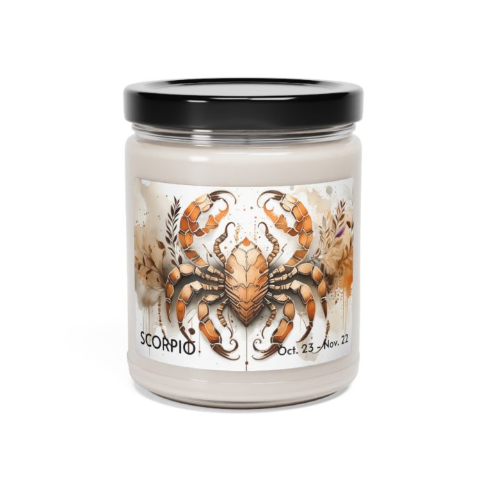 Glass jar candle – Scorpio – October 23 to November 22