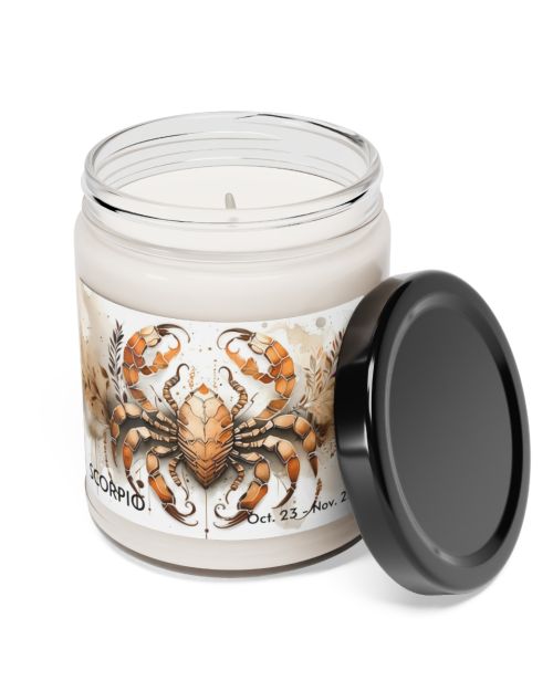 Glass jar candle – Scorpio – October 23 to November 22