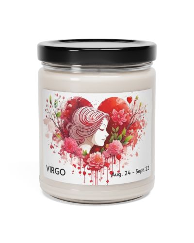 Glass jar candle – Virgo – August 24 to September 22