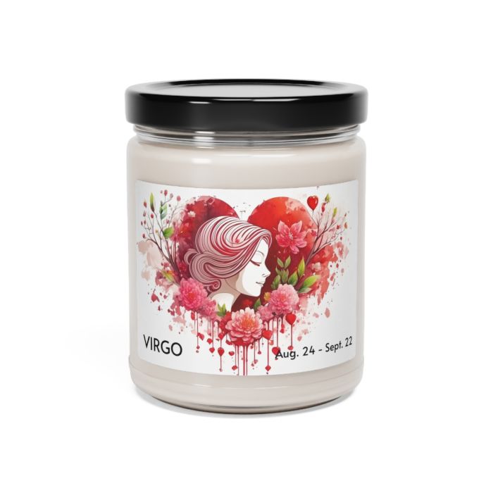Glass jar candle – Virgo – August 24 to September 22