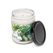 Zodiac sign glass jar soy candle - Aquarius