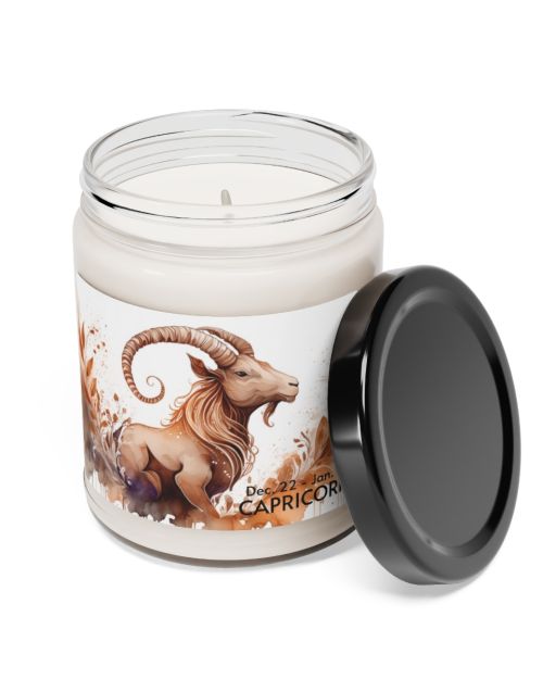 Glass jar candle – Capricorn – December 22 to January 20