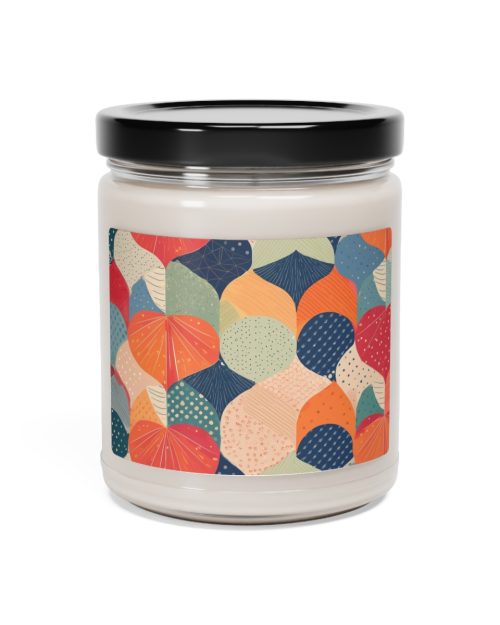 Glass jar candle – Multicolor fans
